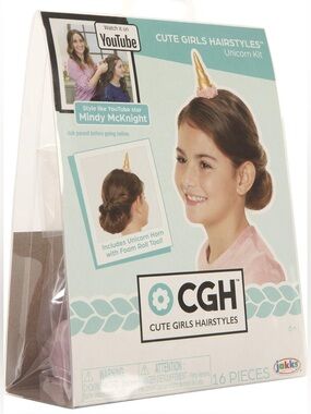 CGH Cute Girls Hairstyles Unicorn Kit - Crazy Hair Day - NEW